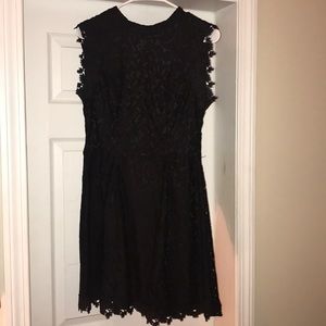 Black lace dress